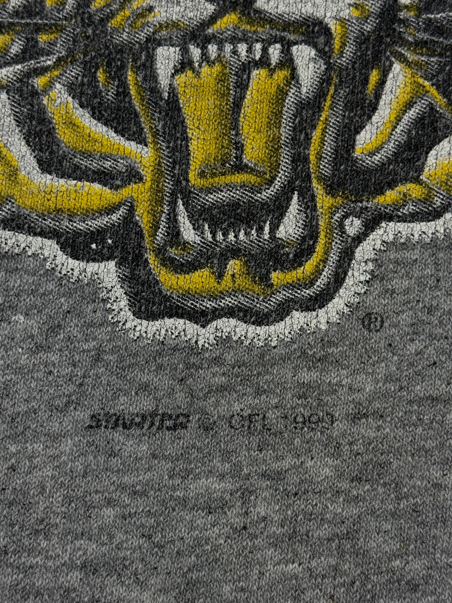 Vintage 1999 Hamilton Tiger Cats Arc Spell Out Starter Graphic Sweatshirt Size XL 90s