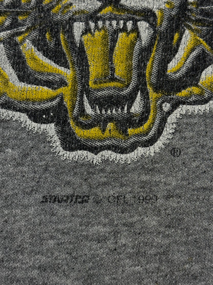 Vintage 1999 Hamilton Tiger Cats Arc Spell Out Starter Graphic Sweatshirt Size XL 90s