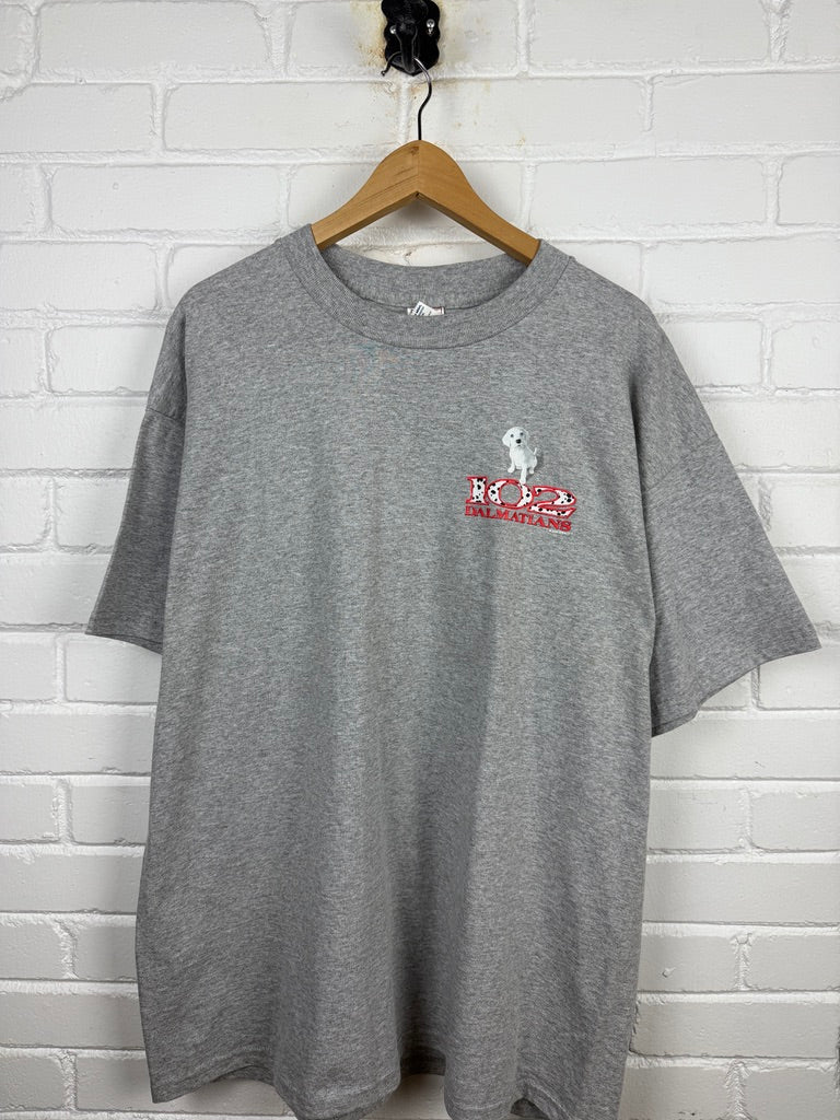 Vintage 2000 102 Dalmatian Disney Movie Promo Graphic T Shirt Size XL