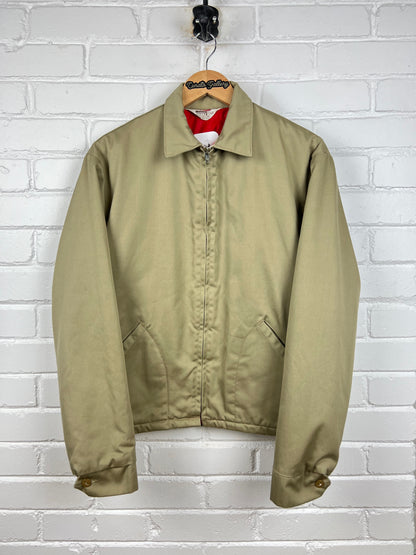 Vintage 80s Mont Gomery Ward Quilted Lined Insulated Cropped Mechanic Style Jacket Size M