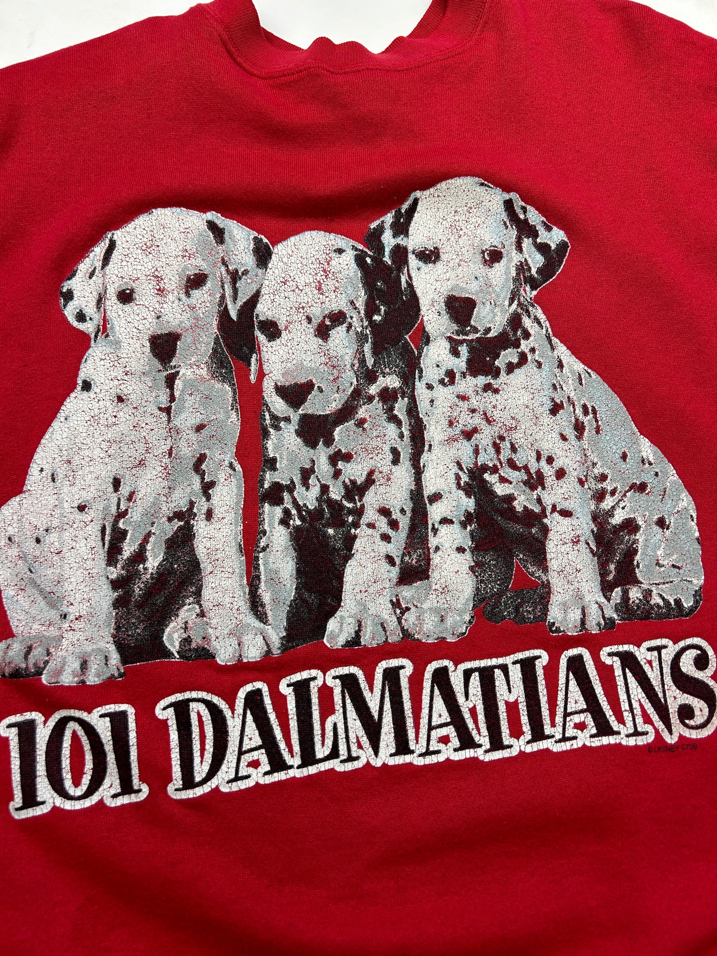 Vintage Disney 101 Dalmatians Movie Promo Crew Neck Sweatshirt Size L