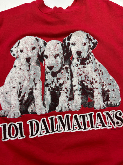 Vintage Disney 101 Dalmatians Movie Promo Crew Neck Sweatshirt Size L