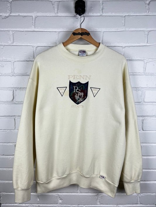 Vintage 90s Penn State Nittany Lions Embroidered Paisley Crest Sweatshirt Size XL