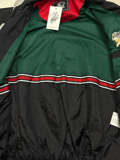Vintage 90s Hamilton Tiger Cats Grey Cup Champions Embroidered Light Starter Jacket Size L