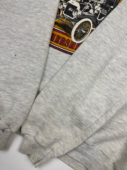 Vintage 1988 Antique Auto Show Hershey PA Logo Crest Crewneck Sweatshirt Size XL 80s