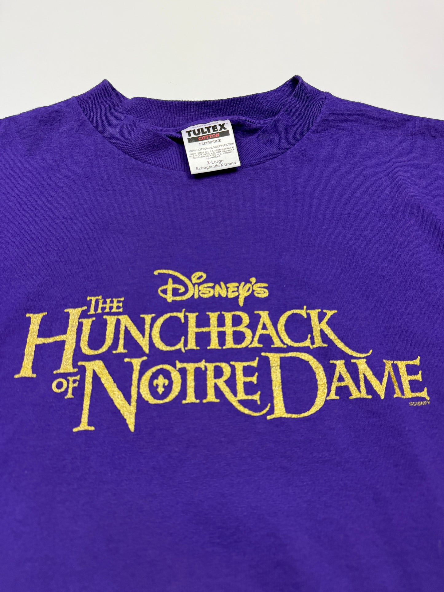 Vintage 1996 Disney Hunchback Of Notre Dame Movie Promo T Shirt Size XL