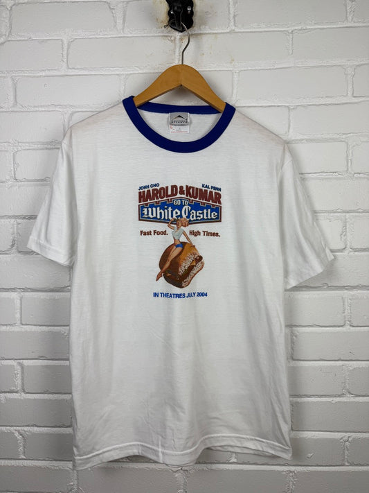 Vintage 2004 Harold And Kumar Go To White Castle Movie Promo Comedy T Shirt Size M