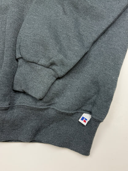 Vintage Russell Athletic Blank Crewneck Sweatshirt Size LT Charcoal Gray