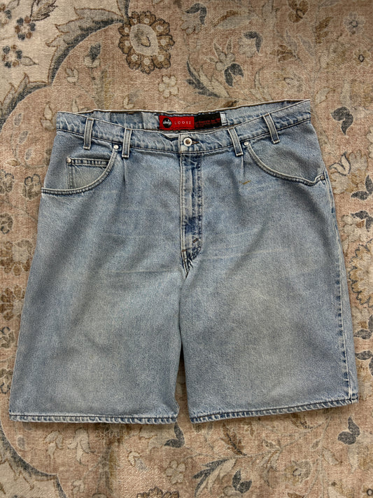 Vintage Levis Silver Tab Loose Fit Light Wash Jorts Shorts Size 40W