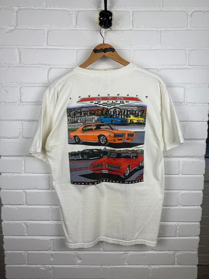 Vintage 1996 Prowlin Tigers Pontiac GTO Classic Car Muscle Racing T Shirt Size L 90s