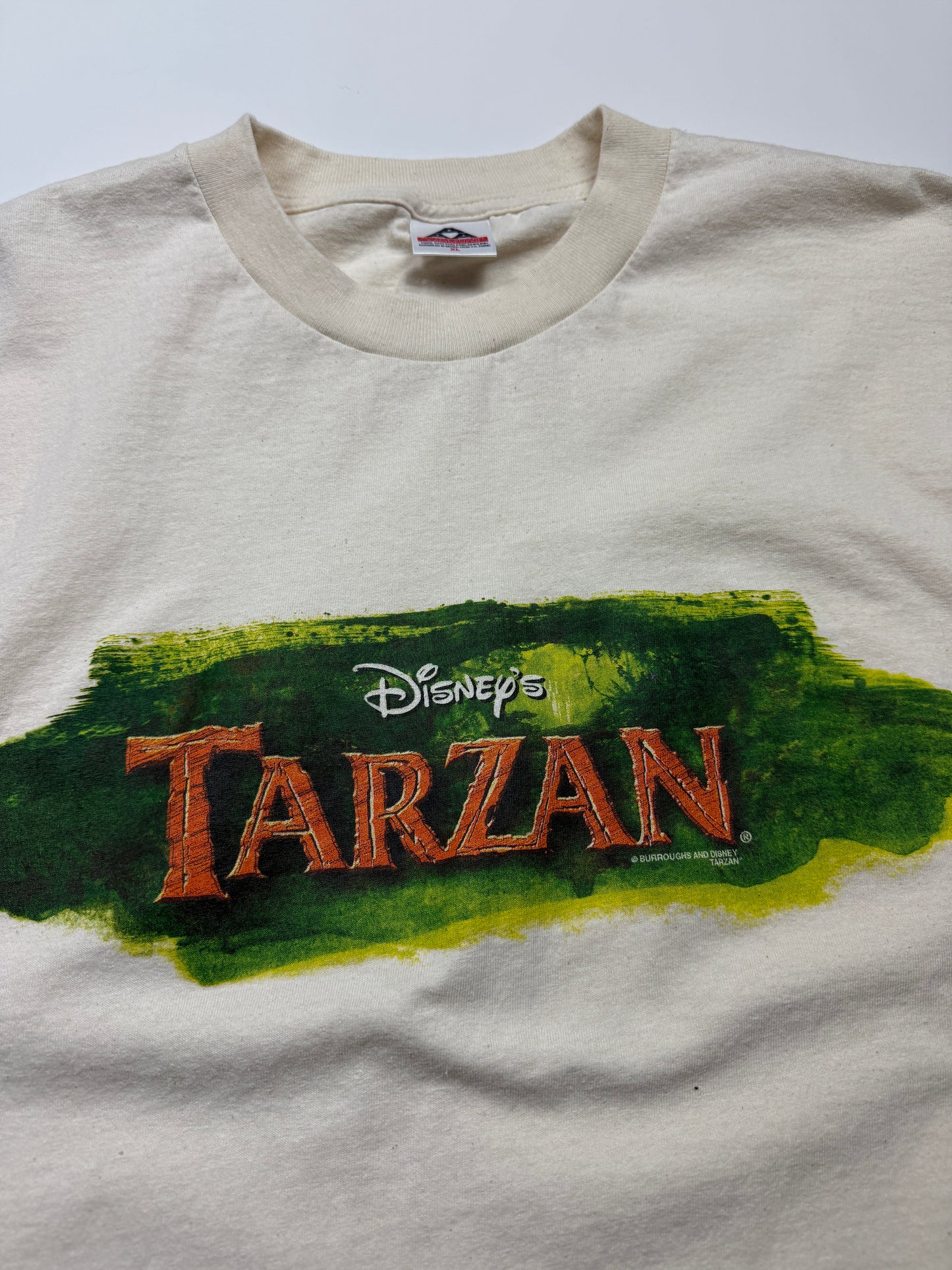 Vintage 1999 Tarzan Disney Movie Promo Title Hit T Shirt Size XL