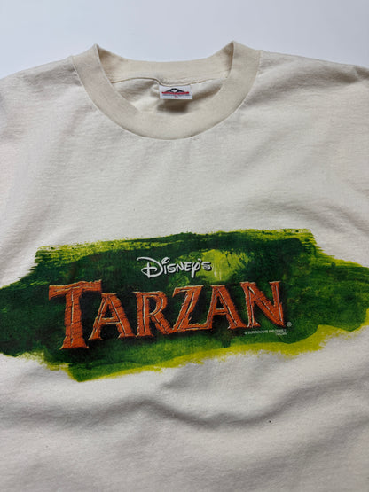 Vintage 1999 Tarzan Disney Movie Promo Title Hit T Shirt Size XL