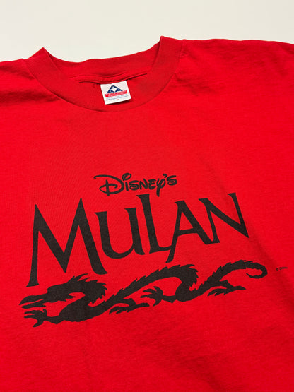 Vintage 1998 Disney Mulan Title Hit Movie Promo T Shirt Size XL