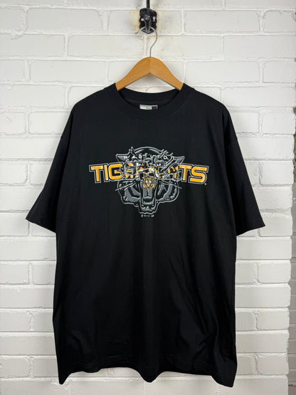 Vintage 2003 Hamilton Tiger Cats CFL Football Graphic Puma T Shirt Size XL