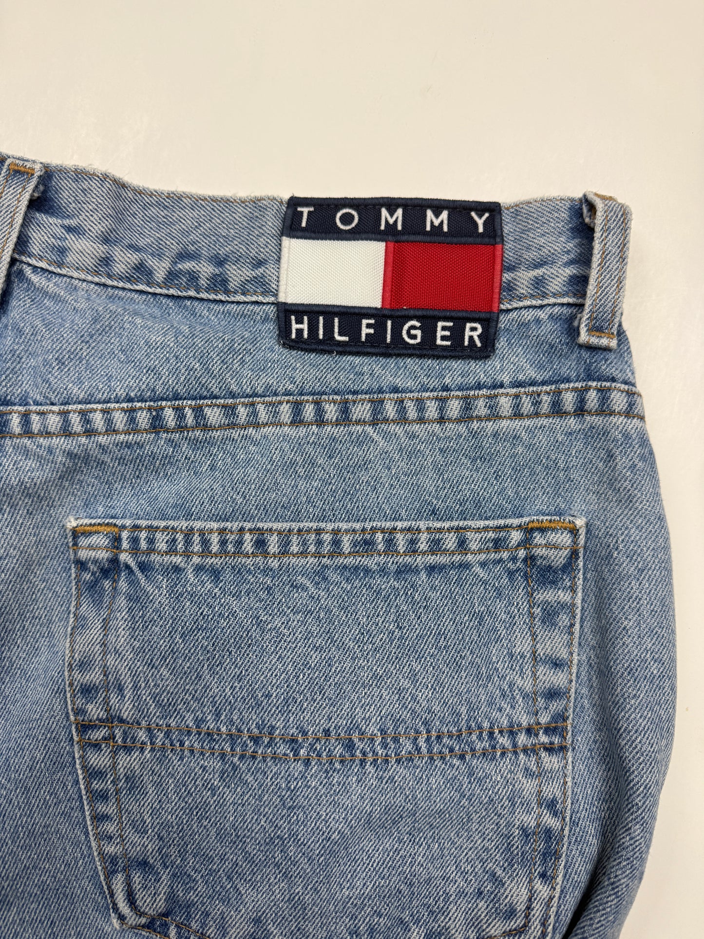 Vintage Tommy Hilfiger Light Wash Denim Regular Fit Jean Pants Size 36W