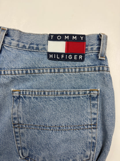 Vintage Tommy Hilfiger Light Wash Denim Regular Fit Jean Pants Size 36W