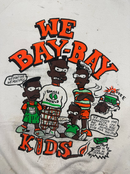 Vintage 80s/90s We Bay Bay Kids We Dont Die We Multiply Rap Hip Hop Sweatshirt Size L