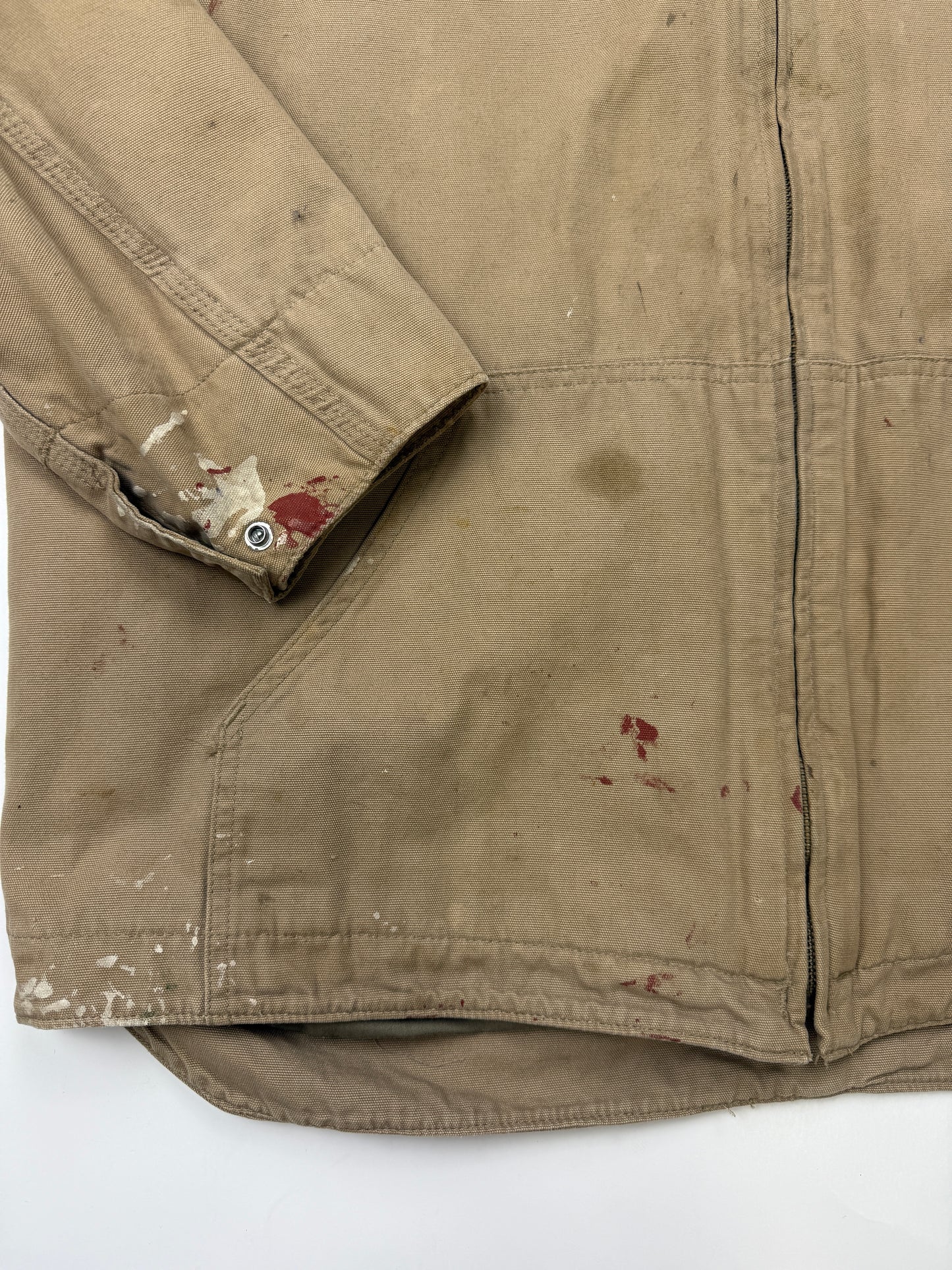 Carhartt Work Wear Canvas Light Harrington Style Jacket Size XL Tall J169