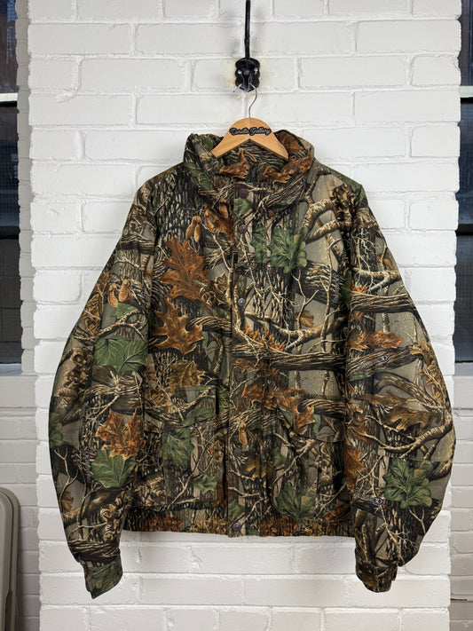 Vintage Cabelas Seclusion 3D Tree Camo Dry Plus Insulated Jacket Size XXL