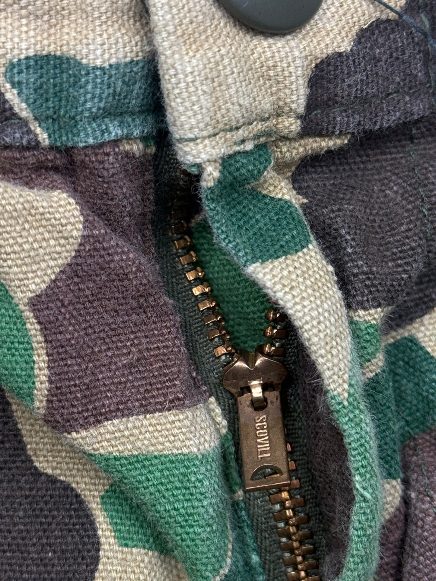 Vintage 70s/80s Military Fatigue 107 Duck Camo Hunter Light Weight Pant Size 40W
