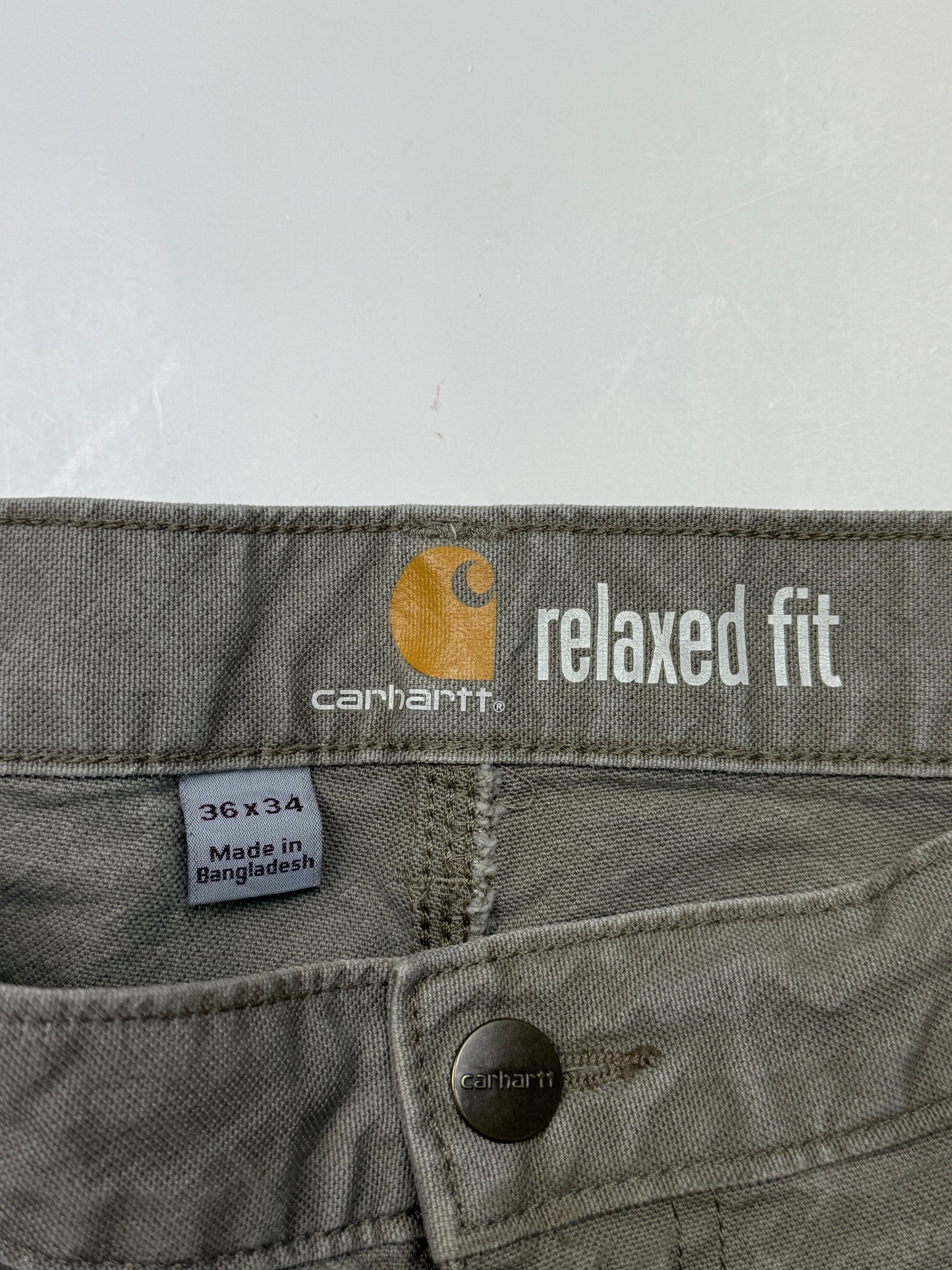 Carhartt Relaxed Fit Canvas Work Wear Carpenter Pants Size 36W