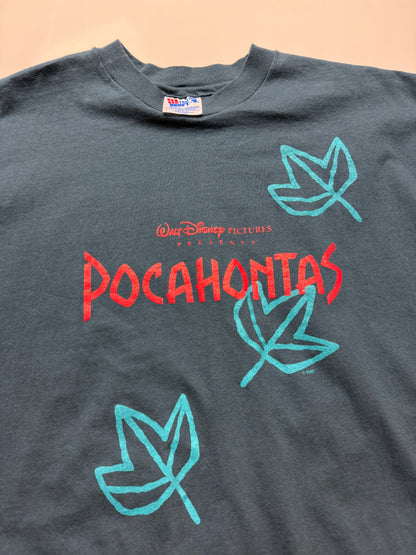 Vintage 1995 Pocahontas Disney Movie Promo Graphic Spell Out Size XL 90s