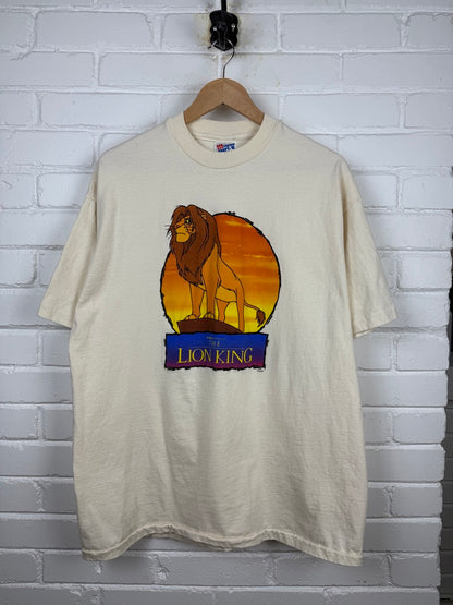 Vintage 90s The Lion King Mufasa Disney Animated Movie Promo T Shirt Size XL