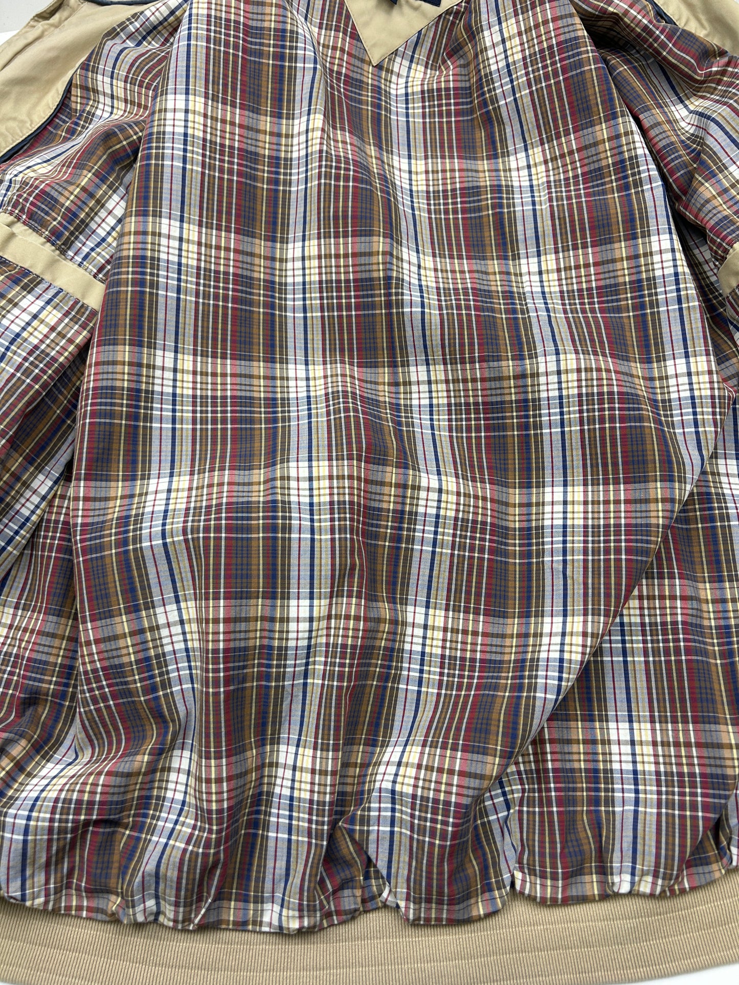Tommy Hilfiger Plaid Lined Harrington Jacket Size M