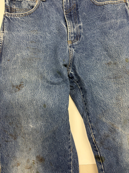 Vintage Y2K Phat Farm Carpenter Style Faded Stonewash Denim Jeans Size 30W