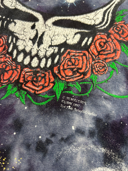 Vintage 1997 Grateful Dead Space Your Face Galaxy Tie-Dye Band Music T-Shirt Size XL 90s