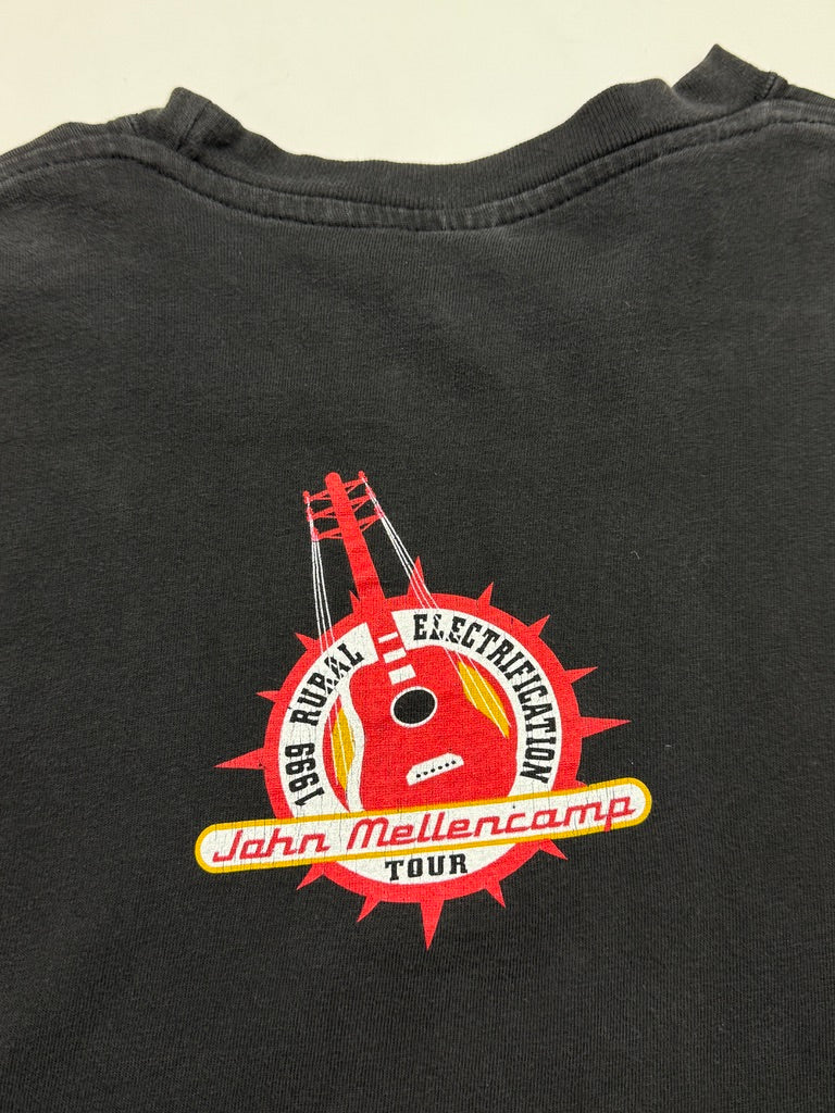 Vintage 1999 john Mellencamp Rural Electrification Tour Do Not Disturb Music T Shirt Size L 90s