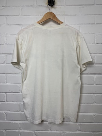 Vintage 80s/90s Nike Graphic Spell Out T Shirt Size L White