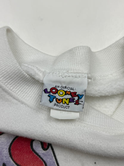 Vintage 1996 looney Tunes Tweety Bird Sylvestre Whats Your Problem? Sweatshirt Size L 90s