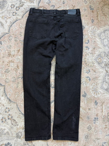 Harley Davidson Motorcycles Straight Jean Dark Black Denim Pants 38W