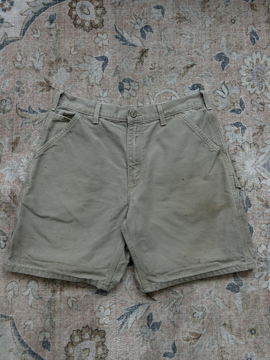 Vintage Carhartt Canvas Work Wear Carpenter Shorts Size 33W