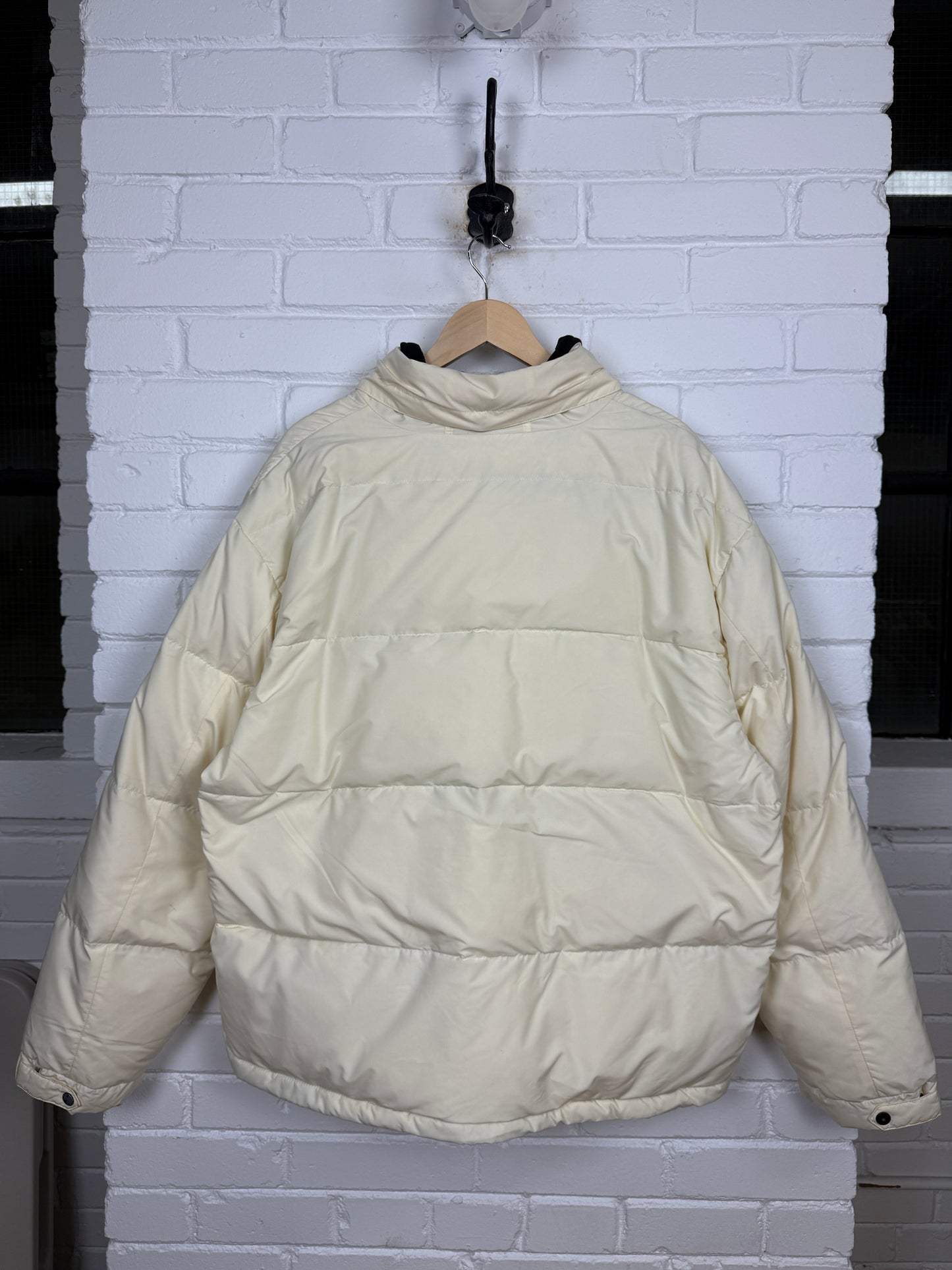 Vintage Polo Ralph Lauren Fleece Lined Insulated Down Puffer Jacket Size XXL White