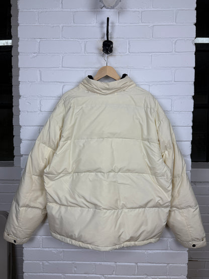 Vintage Polo Ralph Lauren Fleece Lined Insulated Down Puffer Jacket Size XXL White
