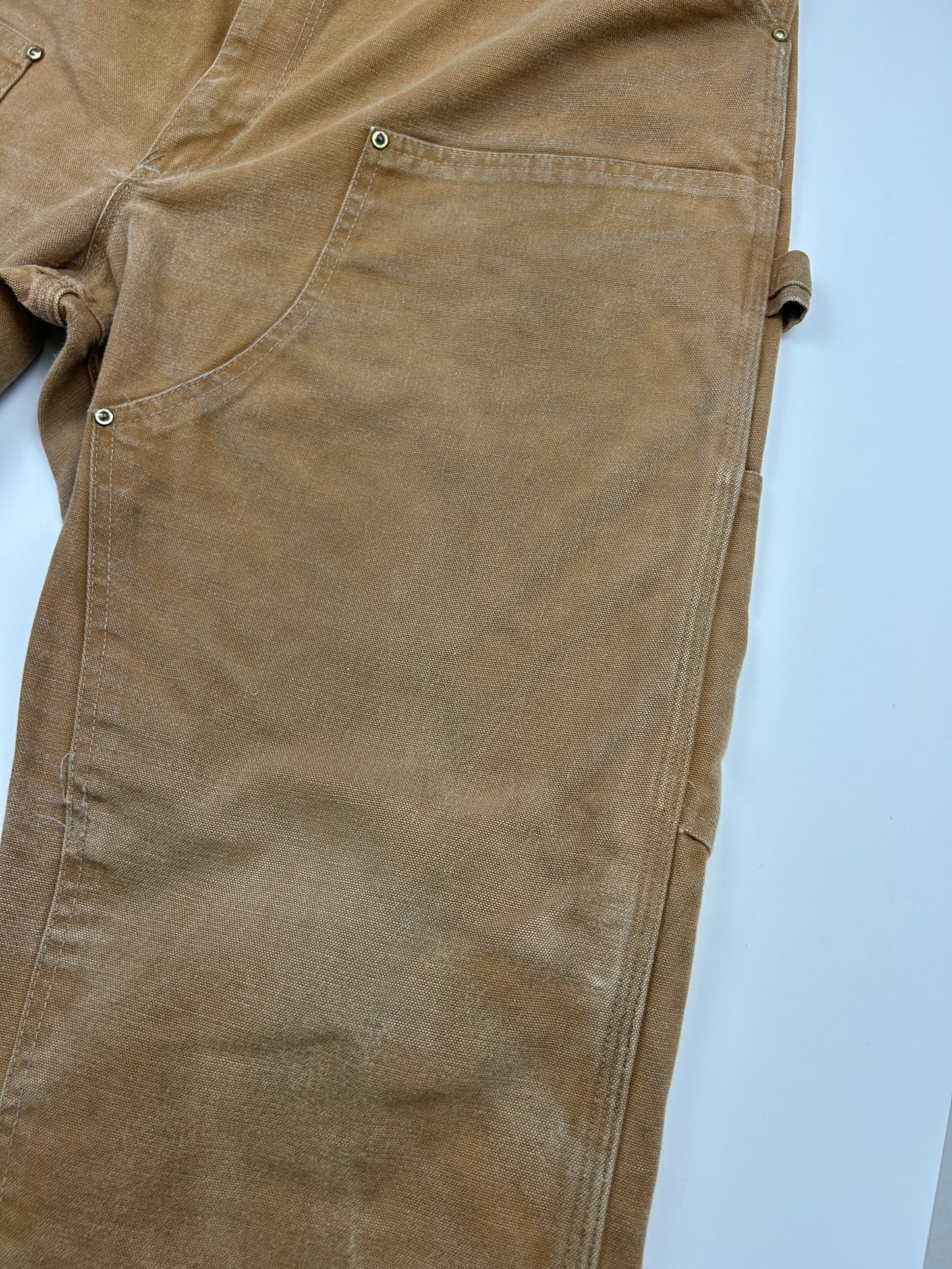 Vintage 1989 Carhartt Canvas 100 Year Anniversary Double Knee Pants Size 38W 80s