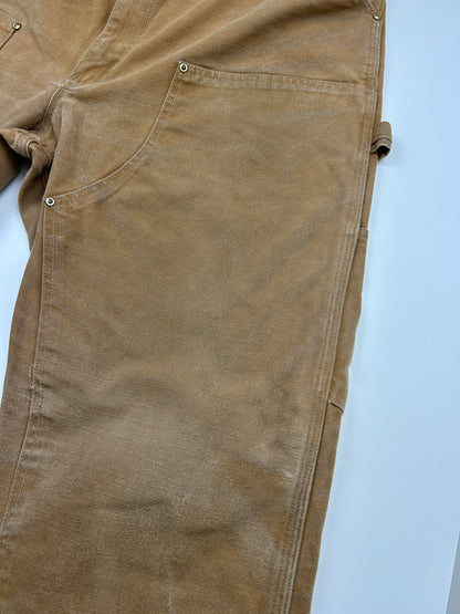 Vintage 1989 Carhartt Canvas 100 Year Anniversary Double Knee Pants Size 38W 80s