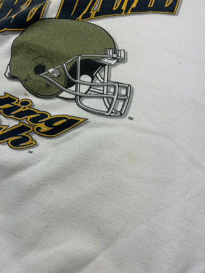 Vintage 90s Notre Dame Fighting Irish Football Spell Out NCAA Sweatshirt Size XXL