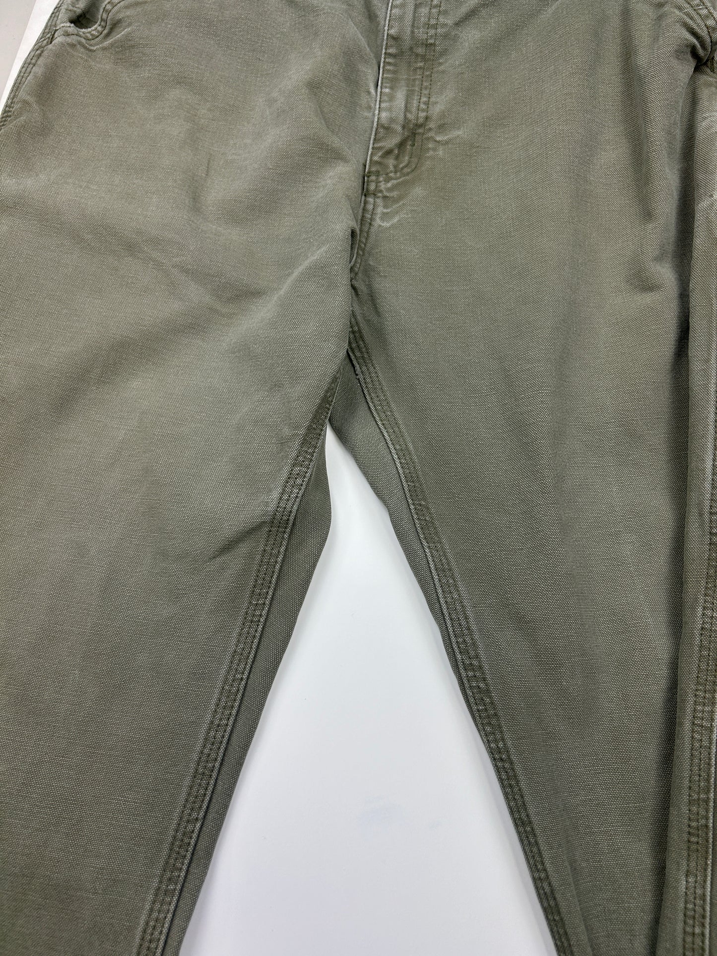 Carhartt Canvas Work Wear Carpenter Pants Size 38W Sage Green
