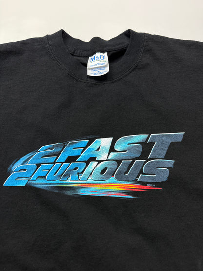 Vintage 2003 2 Fast 2 Furious Paul Walker Movie Car Promo T Shirt Size XL