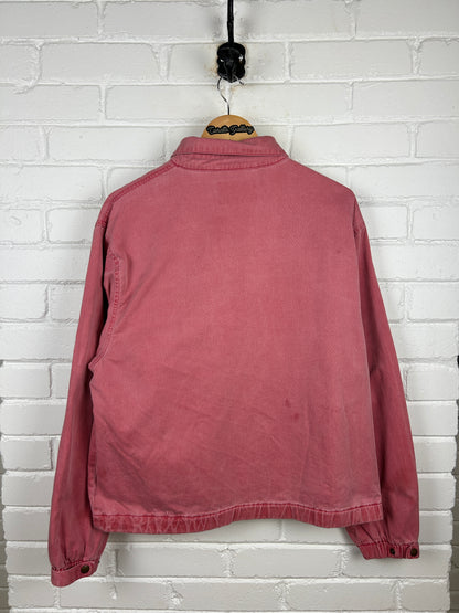 Vintage 90s Eddie Bauer Cropped Mechanic Style Light Jacket Size M