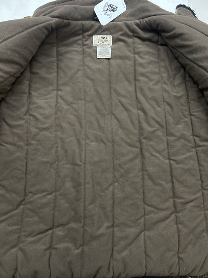 Mossy Oak Real Tree Camo Rip Stop Insulated Full Zip bomber Jacket Size XL Earth Tones