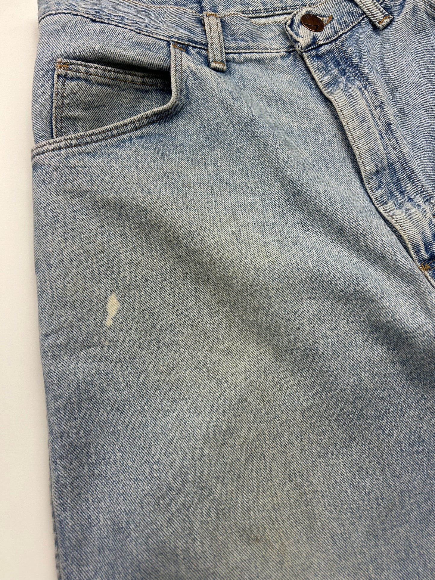 Vintage Wrangler Hero Light Wash Jean Jort Shorts Size 35W
