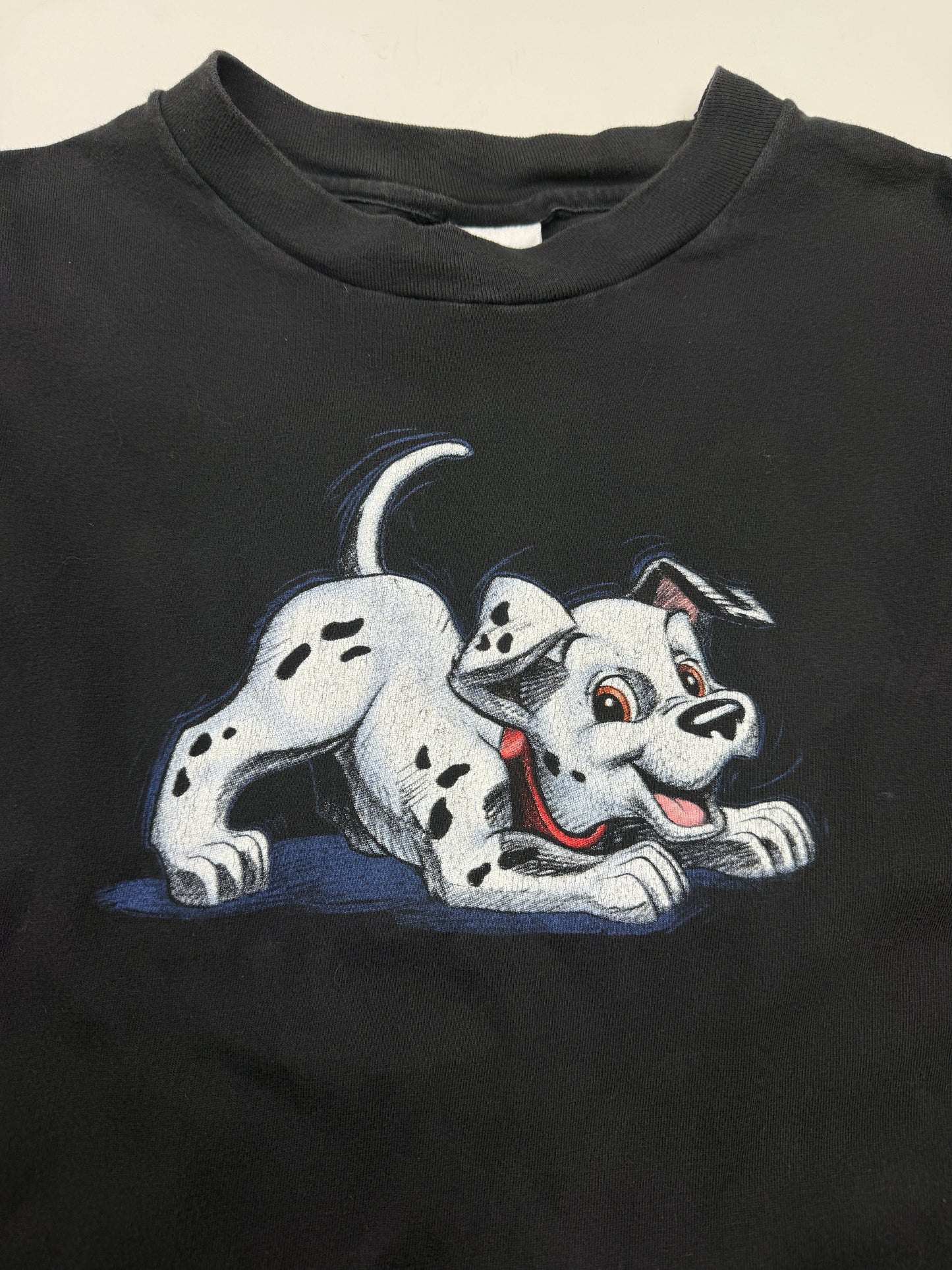 Vintage 90s Disney 101 Dalmatians Dog Movie Promo T Shirt Size XL