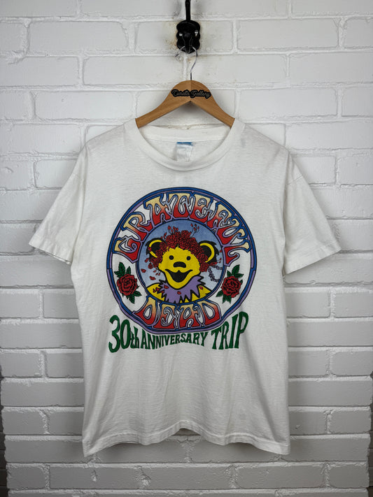 Vintage 1995 Grateful Tours R Us 30th Anniversary Trip Dancing Bear Band Music T Shirt Size L 90s