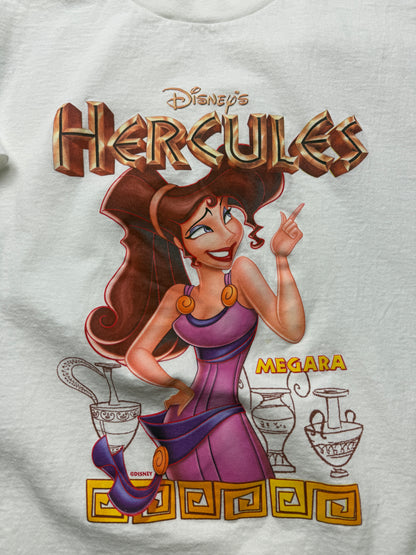 Vintage 90s Hercules Disney Megara Movie Promo Animated T Shirt Size XL