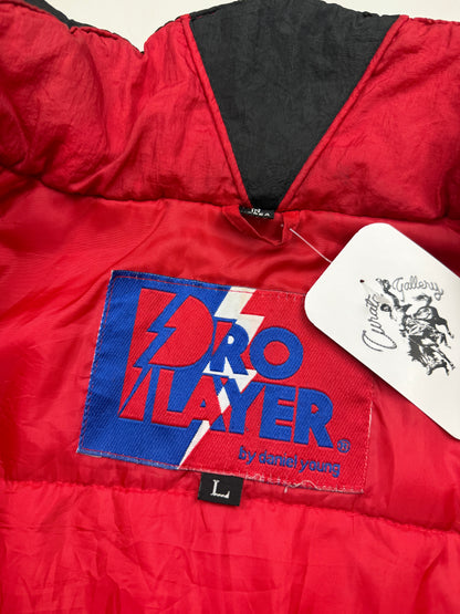 Vintage 90s Budweiser King Of Beers Embroidered Insulated Pro Player Jacket Size L