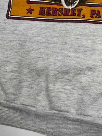 Vintage 1988 Antique Auto Show Hershey PA Logo Crest Crewneck Sweatshirt Size XL 80s